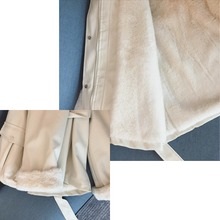 Load image into Gallery viewer, Overfit Leather Coat (Eco-fur)