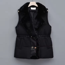 Load image into Gallery viewer, Fur Collar Puffer Vest