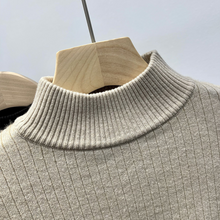 Load image into Gallery viewer, Ribbed Cashmere Longsleeves - Mockneck