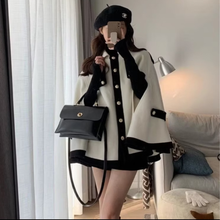 Load image into Gallery viewer, White Buttoned Poncho