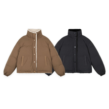Load image into Gallery viewer, High Collar Sherpa Puffer Jacket
