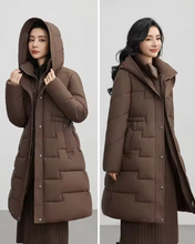 Load image into Gallery viewer, Long Bubble Jacket with Cinched Waist