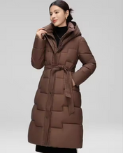 Load image into Gallery viewer, Long Bubble Jacket with Cinched Waist