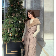 Load image into Gallery viewer, Two-way Long Puffer Jacket