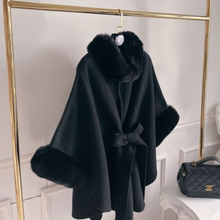 Load image into Gallery viewer, Fur Cape Poncho
