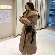 Load image into Gallery viewer, Two-way Long Puffer Jacket