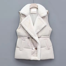 Load image into Gallery viewer, Fur Collar Puffer Vest