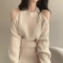 Load image into Gallery viewer, Open Shoulder Sweater