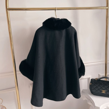 Load image into Gallery viewer, Fur Cape Poncho