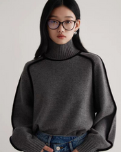 Load image into Gallery viewer, Lined Knit Turtleneck