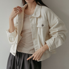 Load image into Gallery viewer, Semi-Oversized Denim Jacket
