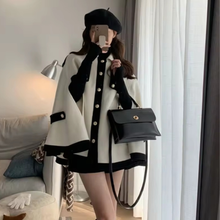 Load image into Gallery viewer, White Buttoned Poncho