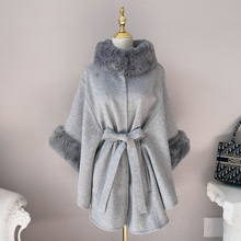 Load image into Gallery viewer, Fur Cape Poncho