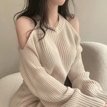 Load image into Gallery viewer, Open Shoulder Sweater