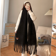 Load image into Gallery viewer, Plain Tassel Scarf