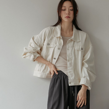 Load image into Gallery viewer, Semi-Oversized Denim Jacket