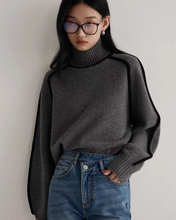 Load image into Gallery viewer, Lined Knit Turtleneck