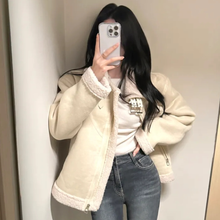 Load image into Gallery viewer, High-Collar Suede Jacket