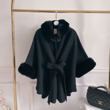 Load image into Gallery viewer, Fur Cape Poncho
