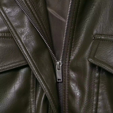 Load image into Gallery viewer, Semi-cropped Faux Leather Jacket