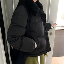 Load image into Gallery viewer, High Collar Sherpa Puffer Jacket