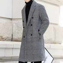 Load image into Gallery viewer, Long Houndstooth Coat