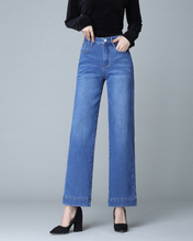 Load image into Gallery viewer, Fleece Denim Pants