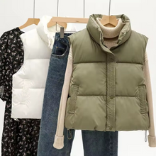 Load image into Gallery viewer, Soft Faux Leather Puffer Vest