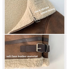 Load image into Gallery viewer, High Neck Soft Leather Jacket