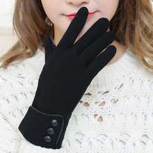 Load image into Gallery viewer, Buttoned Winter Gloves - Women