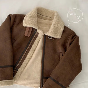 High Neck Soft Leather Jacket