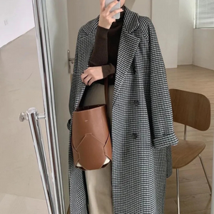 Soft Houndstooth Coat