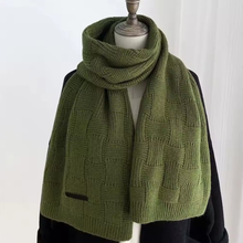 Load image into Gallery viewer, Long Knitted Scarf - Weave Pattern
