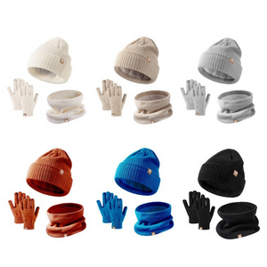 Kiddie Warmer Set (Beanie, Gloves, Neck Warmer) Plain