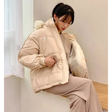 Load image into Gallery viewer, Oversized Puffer with Fur Hood
