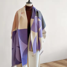 Load image into Gallery viewer, Printed Cashmere Blend Scarf
