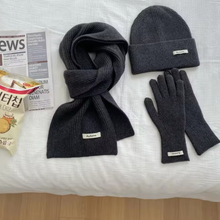Load image into Gallery viewer, Knit Set (Beanie, Scarf &amp; Gloves)
