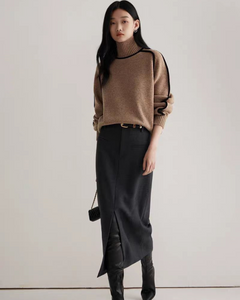 Lined Knit Turtleneck