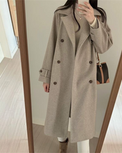 Load image into Gallery viewer, Soft Wool Trench Coat
