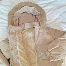 Load image into Gallery viewer, Fleece-lined Puffer with Detachable Hood
