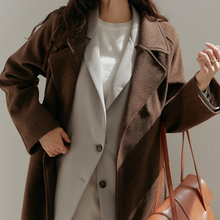 Load image into Gallery viewer, Premium Wool Wrap Coat
