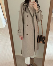 Load image into Gallery viewer, Soft Wool Trench Coat
