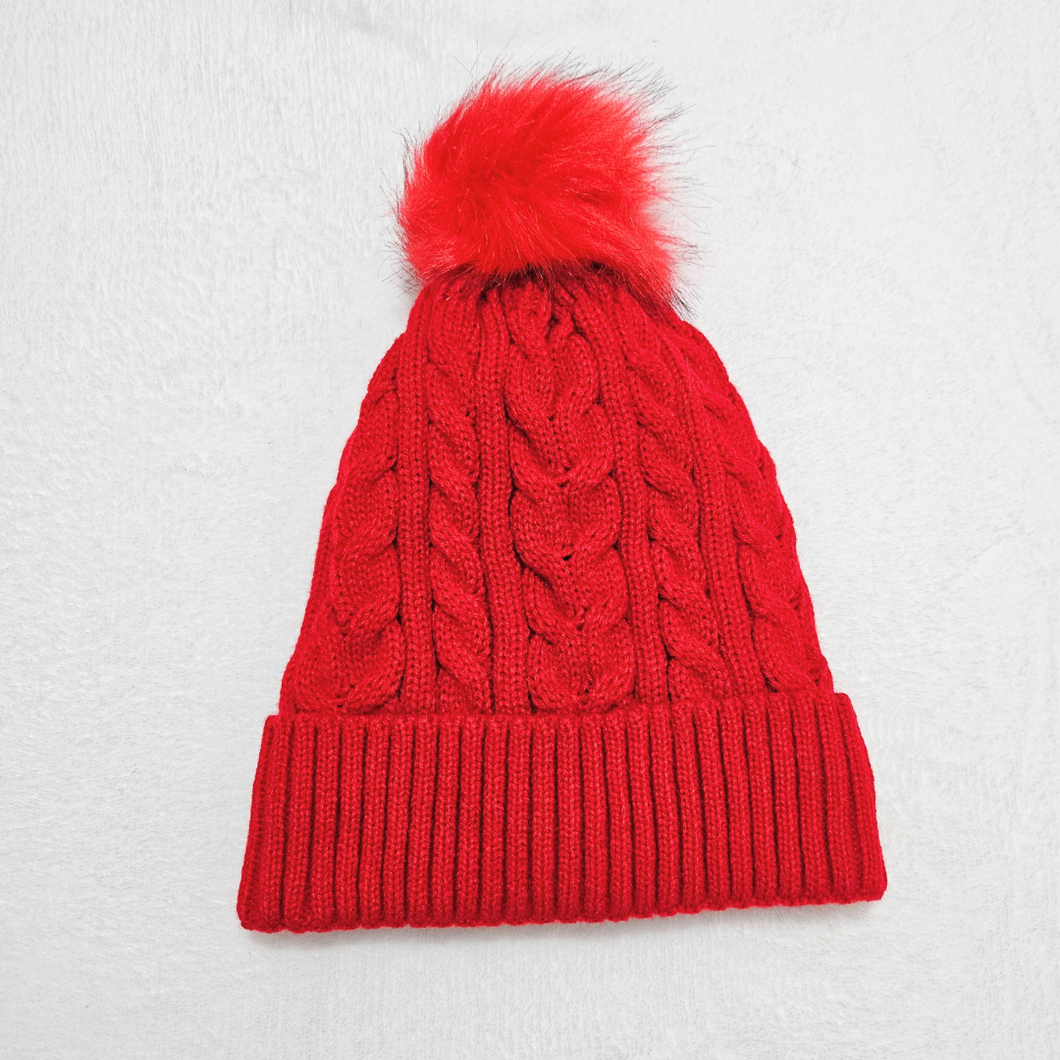 Pompom Fleece Beanie