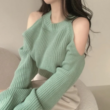 Load image into Gallery viewer, Open Shoulder Sweater
