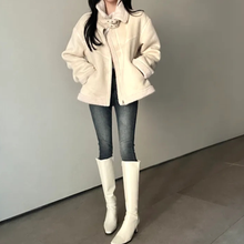 Load image into Gallery viewer, High-Collar Suede Jacket

