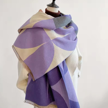 Load image into Gallery viewer, Printed Cashmere Blend Scarf
