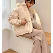 Load image into Gallery viewer, Oversized Puffer with Fur Hood

