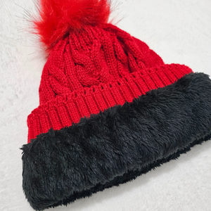 Pompom Fleece Beanie