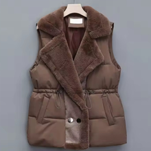 Load image into Gallery viewer, Fur Collar Puffer Vest
