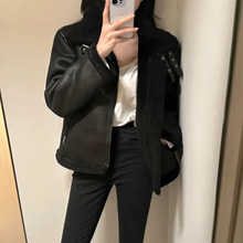 Load image into Gallery viewer, High-Collar Suede Jacket

